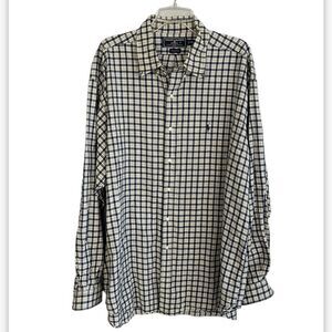 Men’s Ralph Lauren Sport 2XL XXL oxford plaid vintage shirt big & tall